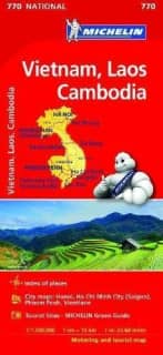 Mapa National VIETNAM, LAOS, CAMBODGE
