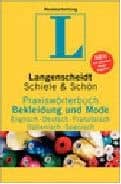 Diccionario de moda inglés/alemán/francés/italiano/español