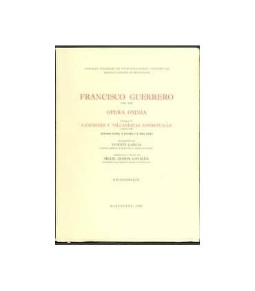 Opera omnia. Tomo II. Canciones y villanescas espirituales. Segunda parte a cuatro y a tres voces