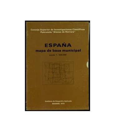 España, mapa de base municipal