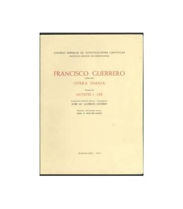 Opera omnia. Tomo III. Motetes I-XXII