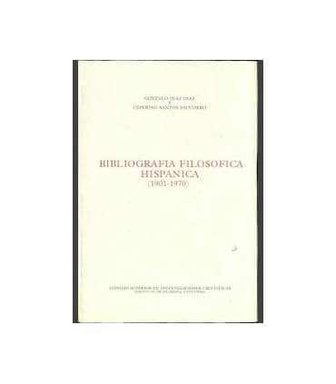 Bibliografía filosófica hispánica (1901-1970)