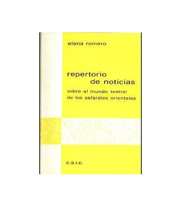 Repertorio de noticias sobre el mundo teatral de los sefardíes orientales
