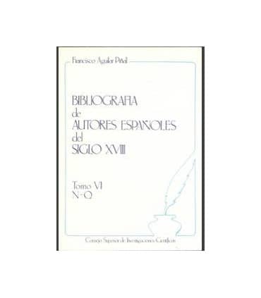 Bibliografía de autores españoles del siglo XVIII. Tomo VI (N-Q)
