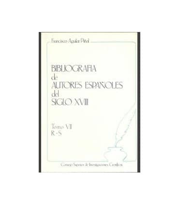 Bibliografía de autores españoles del siglo XVIII. Tomo VII (R-S)