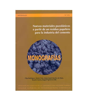 Nuevos materiales puzolánicos a partir de un residuo papelero para la industria del cemento