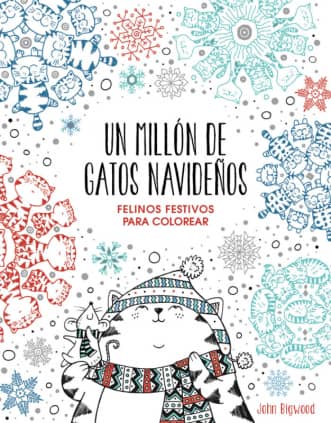 Un millón de gatos navideños: felinos festivos para colorear