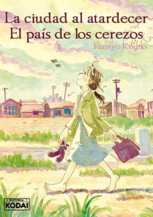 La ciudad al atardecer. El país de los cerezos.