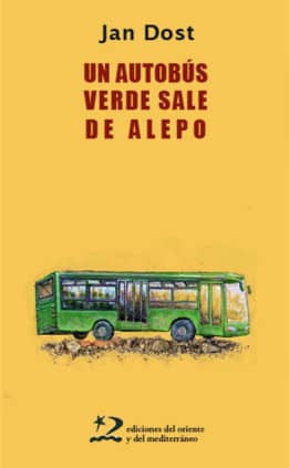 Un autobús verde sale de Alepo