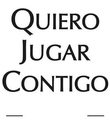 Quiero Jugar contigo