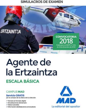 Agente de la Ertzaintza Escala Básica. Simulacros de examen