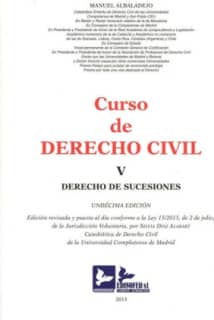 CURSO DE DERECHO CIVIL-TOMO V (DERECHO DE SUCESIONES)