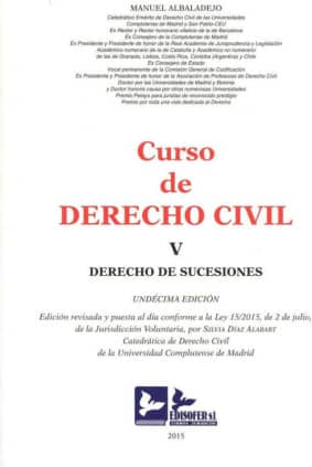 CURSO DE DERECHO CIVIL-TOMO V (DERECHO DE SUCESIONES)