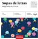 Sopa de letras para días de lluvia