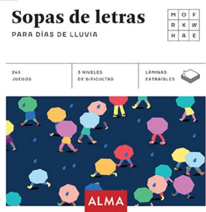 Sopa de letras para días de lluvia