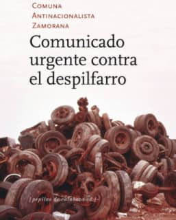 Comunicado urgente contra el despilfarro
