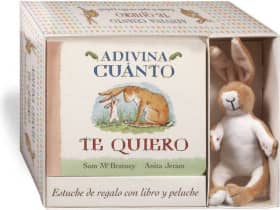 Adivina cuánto te quiero con peluche