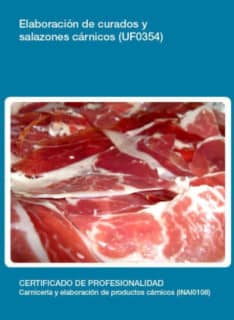 Elaboración de curados y salazones cárnicos (UF0354)