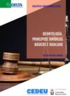 Deontología, principios jurídicos básicos e igualdad