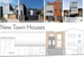 New Town Houses. Creative architecture between walls