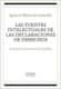 Las fuentes intelectuales de las declaraciones de derechos