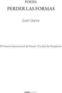 Poesía. Perder las formas