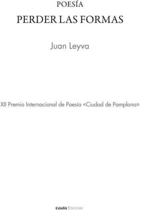 Poesía. Perder las formas