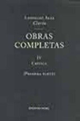 OBRAS C. CLARIN TOMO 4 (1ª PARTE) CRITICA