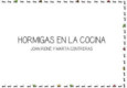 HORMIGAS EN LA COCINA