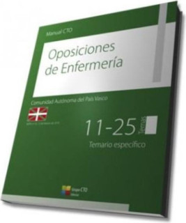 Manual CTO de Enfermería - País Vasco (BOPV nº 33 15 de febrero 2018) Temario Específico Temas 11-25