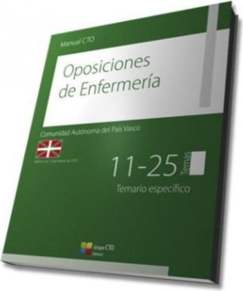 Manual CTO de Enfermería - País Vasco (BOPV nº 33 15 de febrero 2018) Temario Específico Temas 11-25