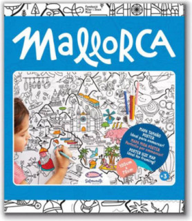 Mallorca mapa para colorear