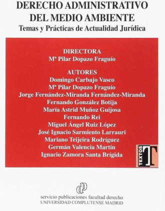 DERECHO ADMINISTRATIVO DEL MEDIO AMBIENTE