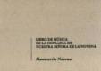 Libro de música de la Cofradía de Nuestra Señora de la Novena