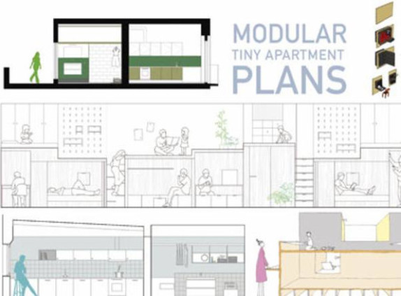 MODULAR TINY APARTMENT PLANS