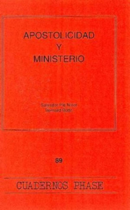 Apostolicidad y ministerio
