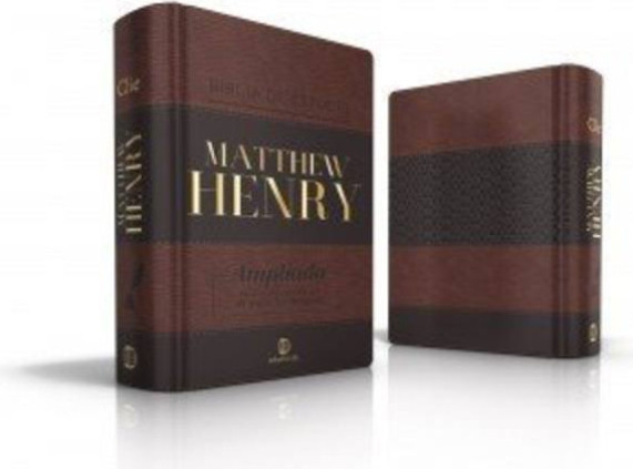 Biblia de estudio Matthew Henry - Leathersoft con ndice