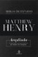 Biblia de estudio Matthew Henry- Bonded leather (piel fabricada)