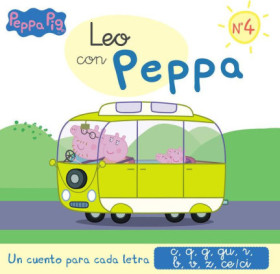 Peppa Pig. Lectoescritura - Leo con Peppa. Un cuento para cada letra: c, q, g, gu, r (sonido suave), b, v, z, ce-ci