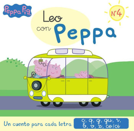 Peppa Pig. Lectoescritura - Leo con Peppa. Un cuento para cada letra: c, q, g, gu, r (sonido suave), b, v, z, ce-ci