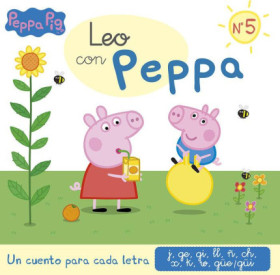 Peppa Pig. Lectoescritura - Leo con Peppa. Un cuento para cada letra: j, ge, gi, ll, ñ, ch, x, k, w, güe-güi