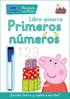 Peppa Pig. Primeros aprendizajes - Aprendo con Peppa Pig. Primeros números (Libro-pizarra)