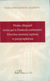 Modus allegandi textus qui in Pandectis continentur. Elenchus omnium capitum et paragraphorum
